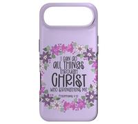 Philippiens 4:13 Verse biblique All Things Through Christ Coque pour iPhone Air