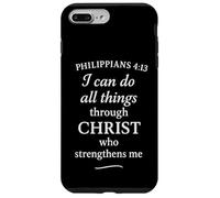 Philippiens 4:13 Verse biblique - I Can Do All Things Through Coque pour iPhone 7 Plus/8 Plus