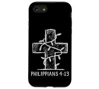 Philippiens 4:13 Verse biblique Minimal Christian Christmas Coque pour iPhone SE (2020) / 7/8