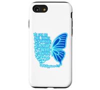 Philippiens 4 13 Verset de la Bible chrétienne Papillon Religieux Coque pour iPhone SE (2020) / 7/8