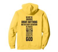 Philippiens 4 : 6, verset de la Bible chrétienne, graphique de foi croisée Sweat à Capuche