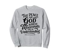 Philippiens 4:7 Paix de Dieu Écriture chrétienne Foi Bible Sweatshirt