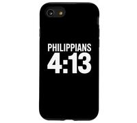 Philippiens 4 Verse 13 Bible chrétienne Coque pour iPhone SE (2020) / 7/8