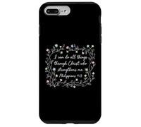 Philippiens 413 Fleurs Mignonnes de Foi chrétienne Coque pour iPhone 7 Plus/8 Plus