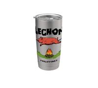 Philippines Lechon Cochon de Lait Cebu Île Cadeau Souvenir Gobelet isotherme en acier inoxydable double paroi