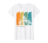Philippines Palmiers Île Boracay Palawan Asie du Sud-Est T-Shirt Graphique avec Valeur