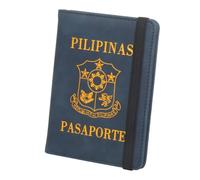 Philippines Passeport Anti-magnétique Couverture en Cuir Solder à Billets Courts Sac en Caoutchouc Multi-Cartes Sac de Rangement de Voyage Protège-passeports