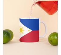Philippines Tasse à café 325 ml Motif drapeau en céramique Passe au lave-vaisselle Cadeau de bureau Tasse à thé