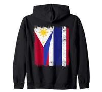 Philippines Thaïlande Demi-Drapeau Philippin Thaïlande Racines thaïlandaises Sweat à Capuche