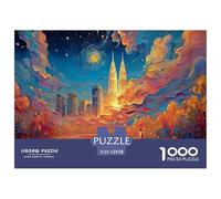 Philippines Version of The Iconic Night 1000 Pièces Carton Extra-épais Lot de Puzzles Vibrant City Stimulant Et Éducatif Défi Unique Puzzles pour Adultes Et Enfants 52x38cm/1000pcs