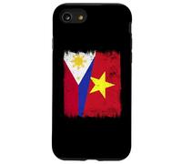 Philippines Vietnam Demi-Drapeau Philippin Histoire vietnamienne Coque pour iPhone SE (2020) / 7/8