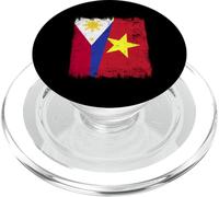 Philippines Vietnam Demi-Drapeau Philippin Histoire vietnamienne PopSockets PopGrip pour MagSafe