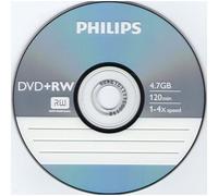 Philips - 10 x DVD+RW - 4.7 Go 4x