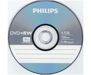 Philips - 10 x DVD+RW - 4.7 Go 4x