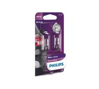 Philips 12040VPB2 Lot de 2 ampoules à culot en verre WBT10 sous blister