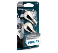 PHILIPS 12496SVB2 PY21W SilverVision Indicateur halogene 12V 21W BAU15s x2