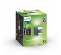Philips 173219316 Grass Applique en Plastique 2 x 4,5 W SELV Anthracite 136 mm x 136 mm x 161 mm