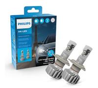 PHILIPS 2 Ampoules Voiture H4 Led Ultinon U6001 Homologuées, 5.800K
