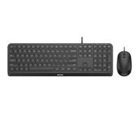 Philips Clavier et souris 2000 series SPT6207B/19 – AZERTY filaire USB, noir, clavier taille réelle