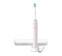 Brosse à dents électrique sonique Philips Sonicare série 2000 - 2 niveaux d’intensité, EasyStart, SmarTimer, 14 jours d’autonomie, étui de voyage, coloris rose pâle, modèle HX4023/03, [Nouveau]
