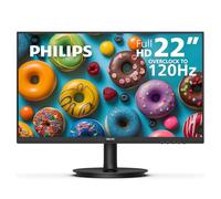 Philips 221V8LB3 22'' Class Thin Full HD Monitor (1920 x 1080), 120Hz with 1ms MPRT for Casual Gaming, Adaptive Sync, LowBlue Mode, VESA Mount, HDMI & VGA, 4-Year Advance Replacement Warranty