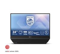Philips Moniteur 24B2D5300 24 Pouce 120Hz IPS Dalle, 4ms GtG, Haut-parleurs, USB Hub(1920x1080 HDMI 2X 1.4) Noir