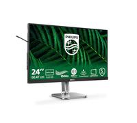 Philips 24B2G5200 - Moniteur Full HD 24 Pouces, réglable en Hauteur, Haut-parleurs, Adaptive Sync (1920x1080, 75 Hz, 1x D-Sub, 1x HDMI 1.4, 1x DisplayPort 1.2, Hub USB) foncé/Gris