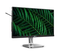 Philips 24B2G5301 - Moniteur Full HD 24 Pouces, réglable en Hauteur, Haut-parleurs, Adaptive Sync (1920x1080, 100 Hz, 1x HDMI 1.4, 1x DisplayPort 1.2, 1x USB-C (100W PD), Hub USB, RJ45) Gris foncé