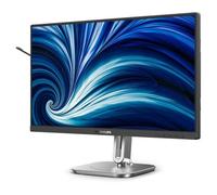 Philips 24B2N4200 - Moniteur 24 Pouces FHD, Haut-parleurs, Hauteur réglable (1920 x 1080, 120 Hz, VGA, HDMI 1.4, DisplayPort 1.2, hub USB) Noir Gris