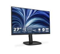 Philips 24B2U3301 - Moniteur Full HD 24 Pouces, réglable en Hauteur 130 mm, Haut-parleurs (1920x1080, 120 Hz, 1x HDMI 1.4, 1. DP 1.4, 1x Sortie DP, 1x USB-C (90 W PD), hub USB, RJ45) Noir