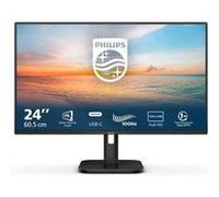 Philips 24E1N1300A - Écran LED - 24" (23.8" visualisable) - 1920 x 1080 Full HD (1080p) @ 100 Hz - IPS - 1300:1 - 1 ms - HDMI, USB-C - haut-parleurs - noir texturé Noir texturé