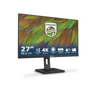 Philips 27B1N3800 - Moniteur Ultra HD 27 Pouces, réglable en Hauteur, Haut-parleurs, Adaptive Sync (3840x2160, 60 Hz, 2X HDMI 2.0, 1x DisplayPort 1.4, Hub USB) Noir