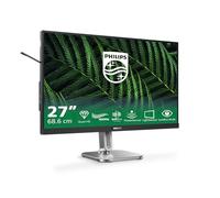 Philips 27B2G5200 - Moniteur Full HD 27 Pouces, réglable en Hauteur, Haut-parleurs, Adaptive Sync (2560x1440, 75 Hz, 2X HDMI 1.4, 1x DisplayPort 1.2, Hub USB) foncé/Gris