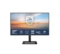 Philips 27E1N1300AE - Moniteur Full HD 27 Pouces, Haut-parleurs, réglable en Hauteur (1920x1080, 100 Hz, HDMI, USB-C (65W), USB Hub) Noir