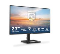 Philips 27E1N1600AM - Moniteur Quad HD 27 Pouces, Haut-parleurs, Hauteur réglable (2560x1440, 100Hz, HDMI 1.4, USB-C (65W PD), Hub USB) Noir