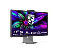 Philips 27E3U7903 27 Pouces Adobe RGB 99% + 5K, 70 Hz, IPS Black, MPRT 4 ms, Adaptive Sync, HDR600, Hauteur Ajustable, Webcam, Hauts-Parleurs (2560 x 1440, HDMI 1 x 2.1, concentrateur USB DP) Gris