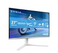 Philips 27M2N6501L 26,5 Pouces WQHD Moniteur, 240 Hz, Dalle QD-OLED, 0,03 ms GtG, Adaptive Sync, HDR10, G-Sync Comp., réglage de la Hauteur (2560 x 1440, HDMI 2 x 2.1, DP 1 x 1.4, hub USB) Blanc
