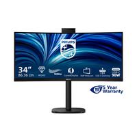 Philips 34B2U3600CH - 3000 Series - écran LED - incurvé - 34" - 3440 x 1440 WQHD @ 120 Hz - VA - 300 cd/m² - 3500:1 - HDR10 - 4 ms - HDMI, DisplayPort, USB-C - haut-parleurs - noir texturé Noir textur