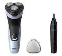 Rasoir Philips Shaver 3000 têtes pivotantes et coupe-branches + coupe-nez (S3003/02+NT1650)