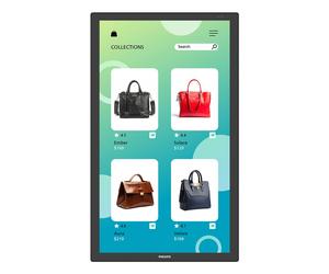 PHILIPS 32BDL3751T/00 32inch T-Line Android UHD HEIR 20 points wireless screen sharing smart I/O even bezels safety glass