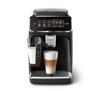 Philips 3300 Series Machine à expresso entièrement automatique - Système LatteGo Milk - 5 variétés de café, écran tactile intuitif, SilentBrew, broyeur 100% céramique, noir brillant (EP3341/50)