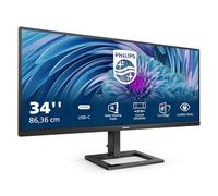 E-line 346E2LAE - Ecran LED - 34" - 3440 x 1440 WQHD @ 100 Hz - VA - 300 cd/m² - 4000:1 - 1 ms - HDMI, DisplayPort, USB-C - haut-parleurs - noir