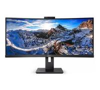 Philips 34B1U5600CH - 5000 Series - écran LED - incurvé - 34" - 3440 x 1440 WQHD @ 120 Hz - VA - 350 cd/m² - 3000:1 - 4 ms - HDMI, DisplayPort, USB-C - haut-parleurs - noir texturé Noir texturé