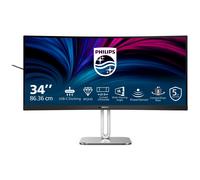 Philips 34B2U5600C - 5000 Series - écran LED - incurvé - USB - 34" - 3440 x 1440 WQHD @ 120 Hz - VA - 300 cd/m² - 4000:1 - 4 ms - 2xHDMI, DisplayPort, USB-C - haut-parleurs - Charbon