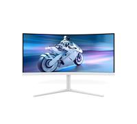 Philips 34M2C5501A/00 - Moniteur LCD 34" WQHD 3440x1440 VA 1500R, 1ms GTG, 180Hz, DisplayHDR 400, HDMI 2.0/DP 1.4, Hub USB, AMD FreeSync, Blanc