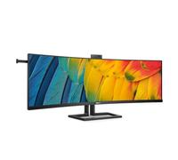 PHILIPS 45B1U5900CH - Écran incurvé DQHD 45 Pouces, Webcam 5 MP, synchronisation adaptative, réglable en Hauteur (5120x1440, 75 Hz, HDMI, DisplayPort, USB-C (100W), USB Hub) Noir