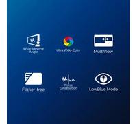 Philips 34E1C5600HE - 5000 Series - LED-Monitor - gebogen - 34"" - 3440 x 1440 WQHD @ 100 Hz - VA - 300 CD/m? - 3000:1-4 ms - HDMI, DisplayPort, USB-C - luidsprekers - textuurzwart (34E1C5600HE/00)