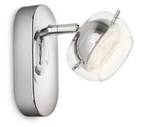 PHILIPS 532201116 APPLIQUE MURALE CYPRESS LED MÉTAL ARGENTÉ 3 V Incolore G