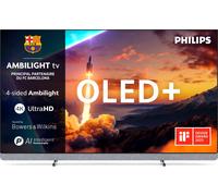 TV OLED+ Ambilight Philips 55OLED910 139 cm 4K UHD 2025 Gris métal