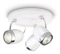 PHILIPS 564833116 MY LIVING PLAFONNIER MÉTAL BLANC 3 X 35 W Incolore G